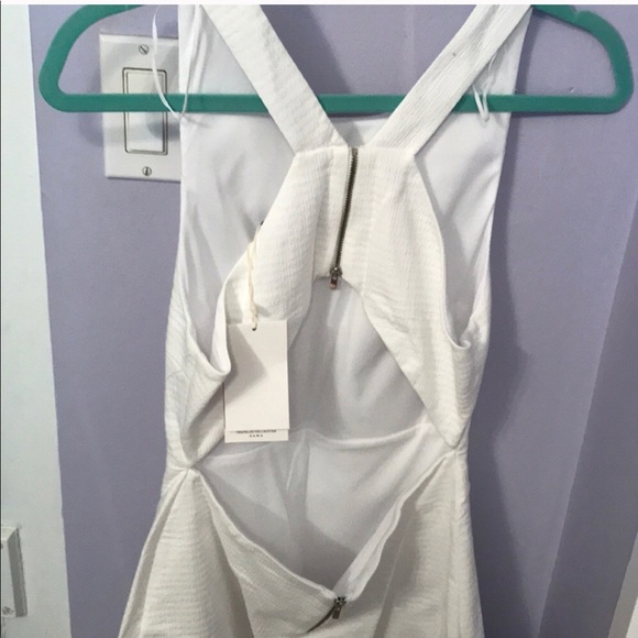 White open back mini dress - Picture 3 of 4